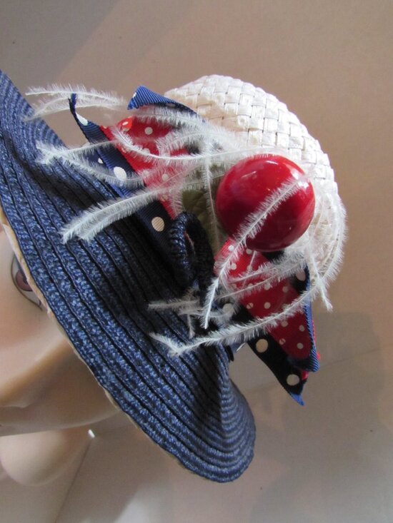 Vintage 1976 Era Patriotic Red White Blue Hat main image 13